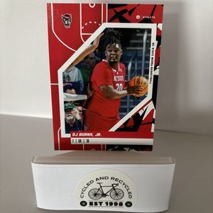 DJ Burns Jr Red SP Rookie Card 2023-24 NC State Wolfpack RC North Carolina NCSU